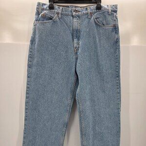 Levis 550 Vintage Orange Tab Mens 36x32 Relaxed Fit Tapered Blue Denim